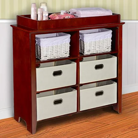 Changing Table w/ 3 Open Compartments